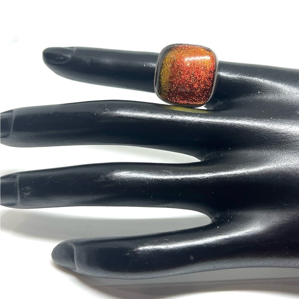 Vintage 925 Mexico Dichroic Ring